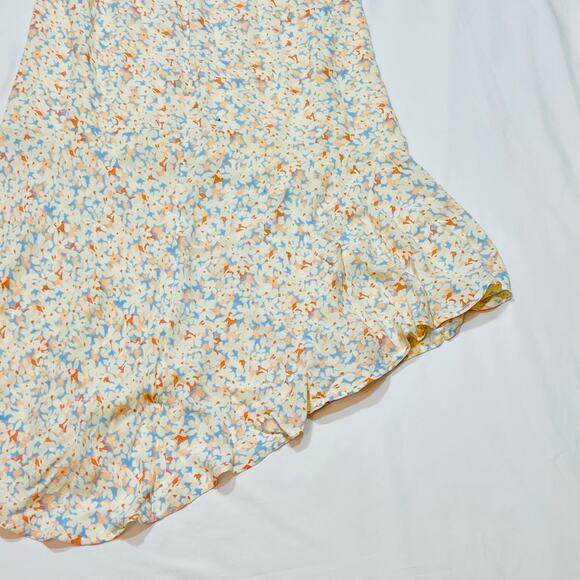 L Space Heat Wave Skirt Women Medium Floral Maxi Cream Viscose New with Tags - Picture 7 of 13